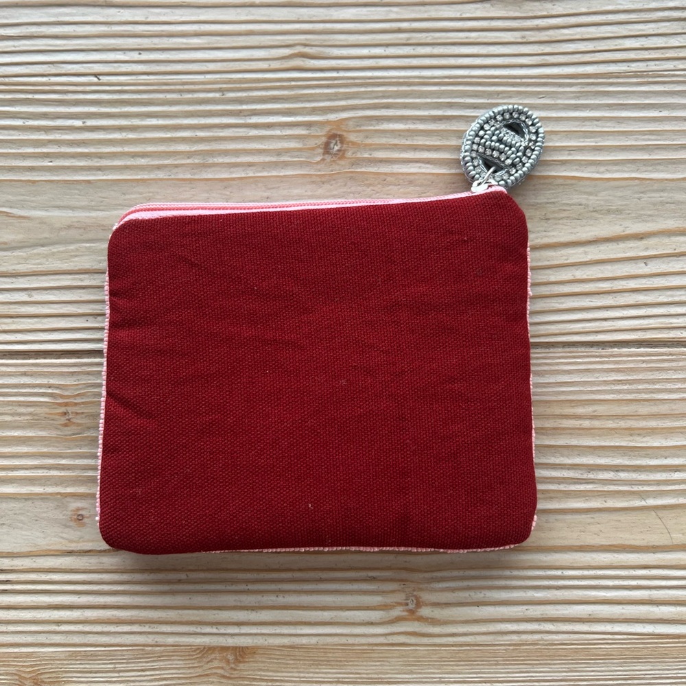 Oversized Beaded Sardine Pouch — Fits Cards, Cash & Keys | Coastal Giftable - Picture 2 of 3